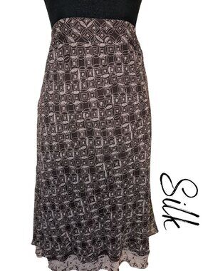 Silk Valerie Stevens Skirt – Beaded Hem